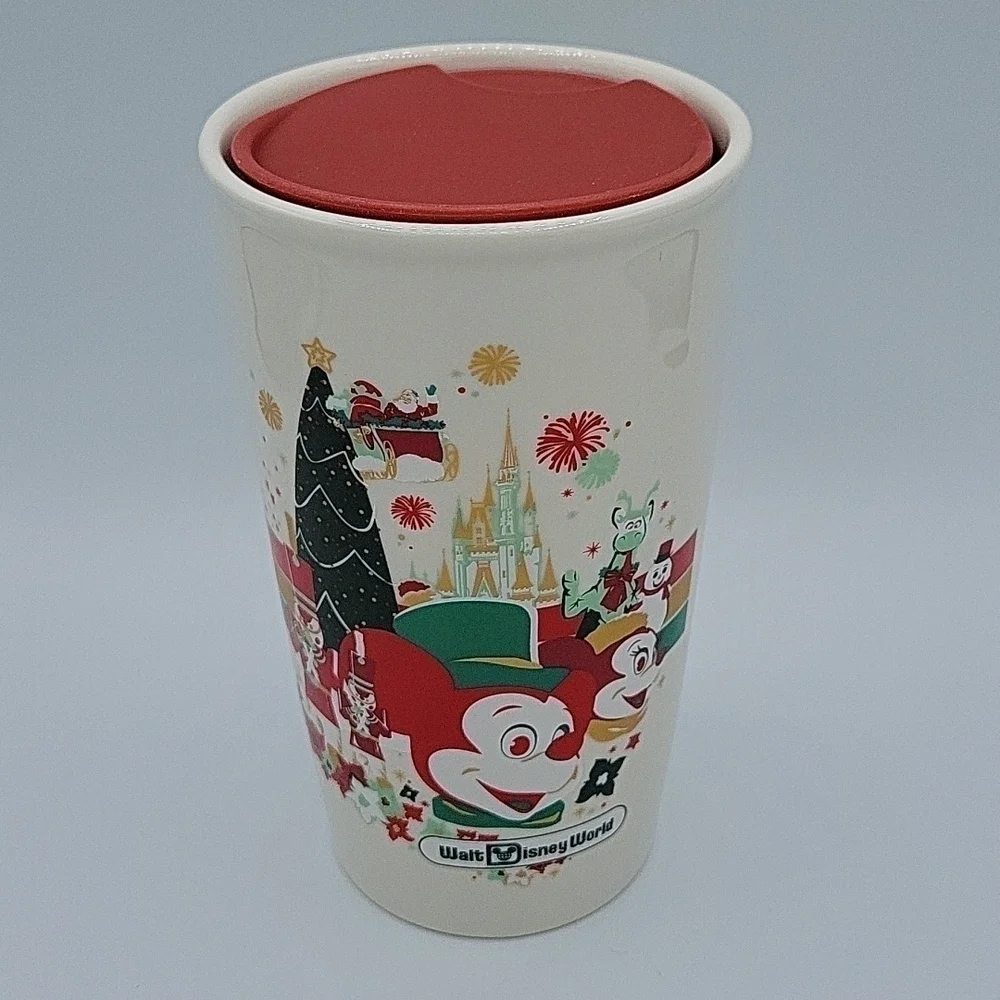 Starbucks Disney World Christmas Happy Holidays Retro Vault Travel Tumbler